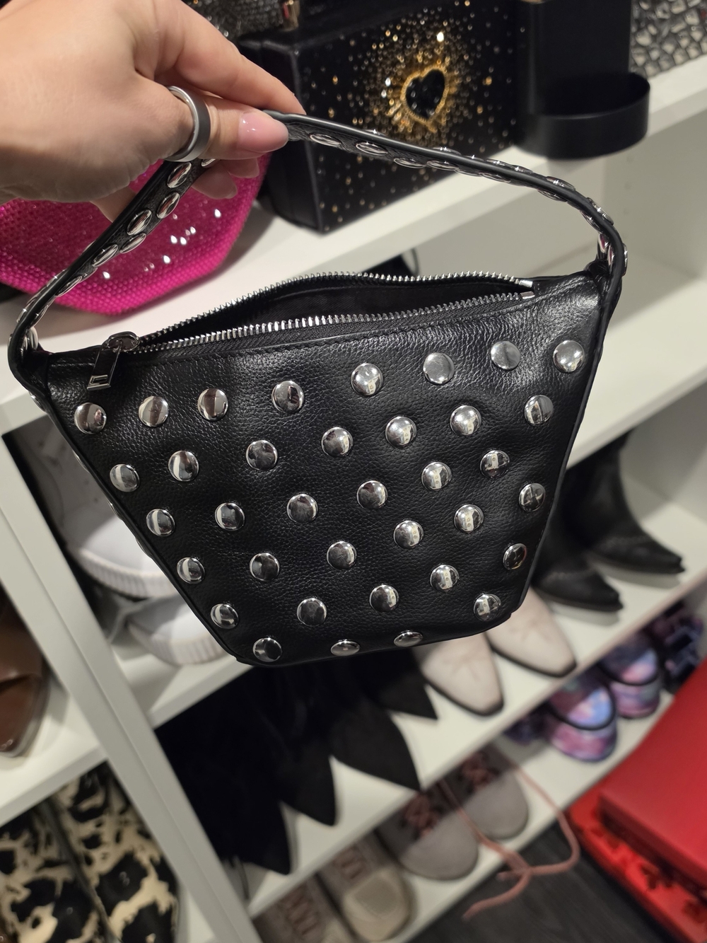 Walter Baker Hendrix Studded Leather Bag $385